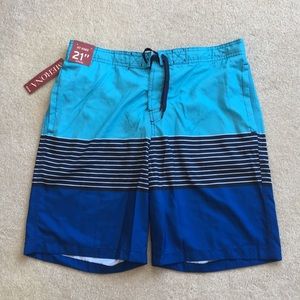 Men’s Merona Swim Trunks Size L NWT!